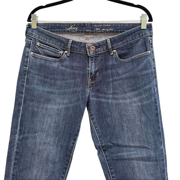 Levi's Women's Slight Curve Fray Hem Skinny Boot Jean Size 30 - Picture 5 of 7